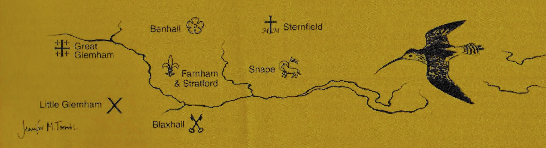map of Alde River Benefice