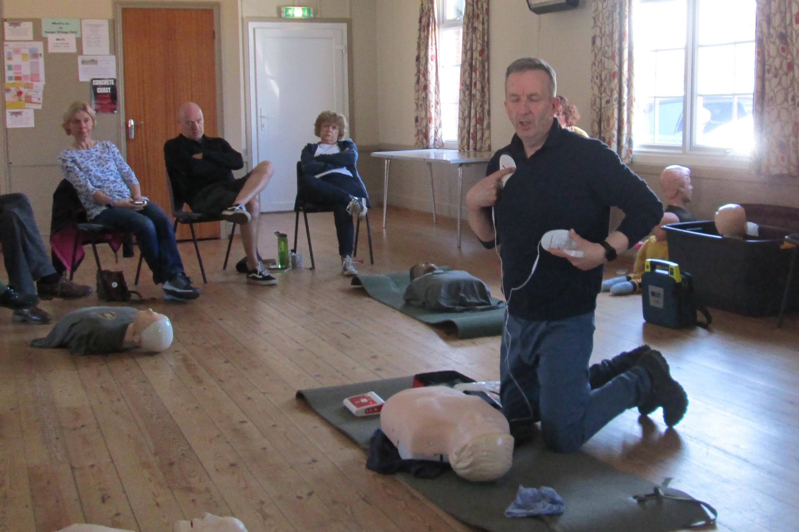First Aid training, Saturday morning