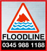 Floodline phone is 0345 988 1188. Click here for Government advice.