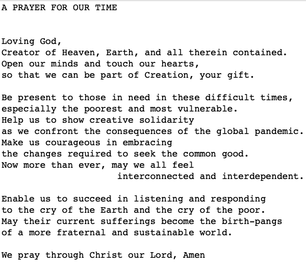 A Prayer for our time