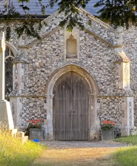 Benhall Church south door