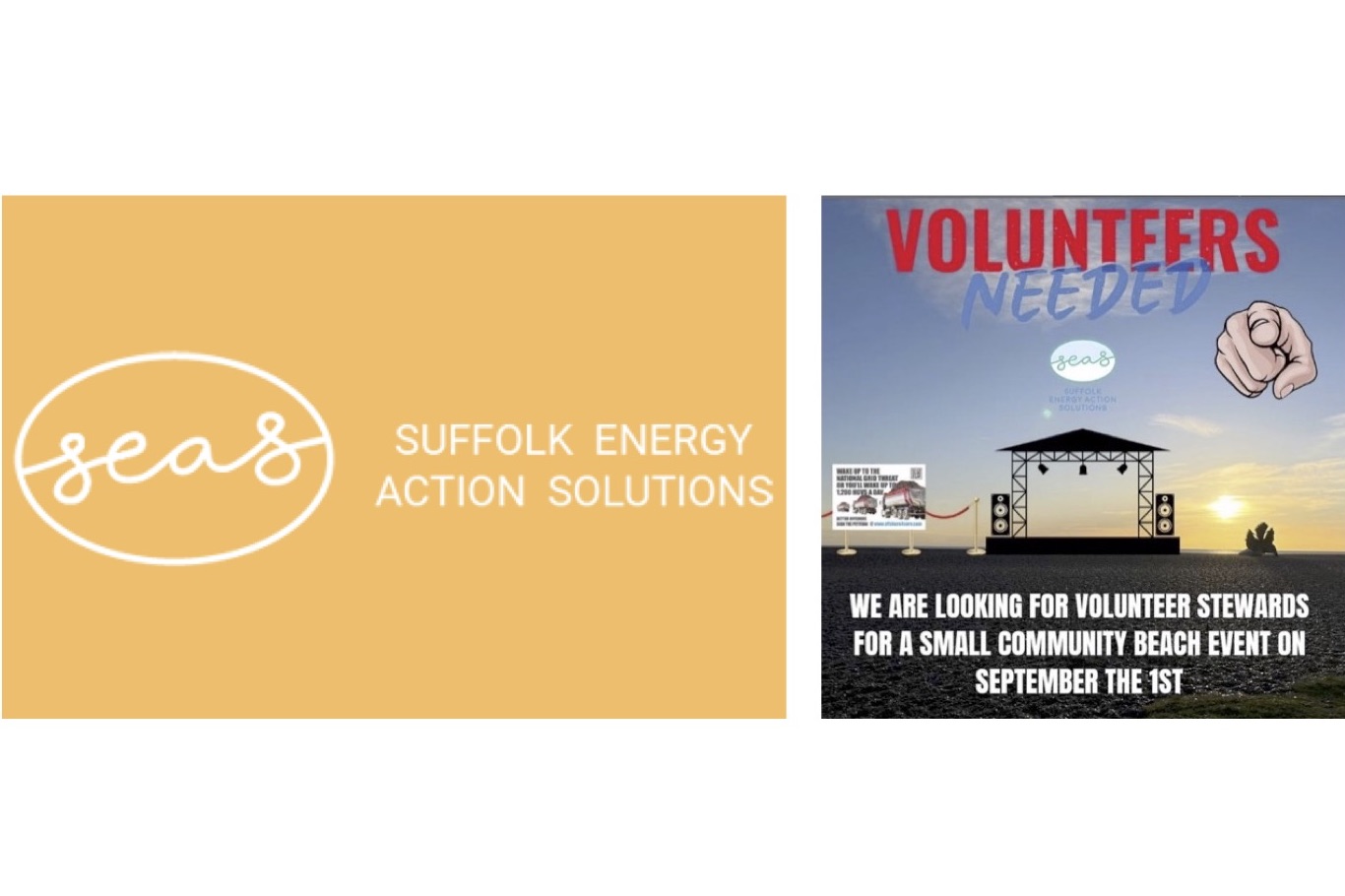 1st Sept: Stewards for SEAS event, Aldeburgh