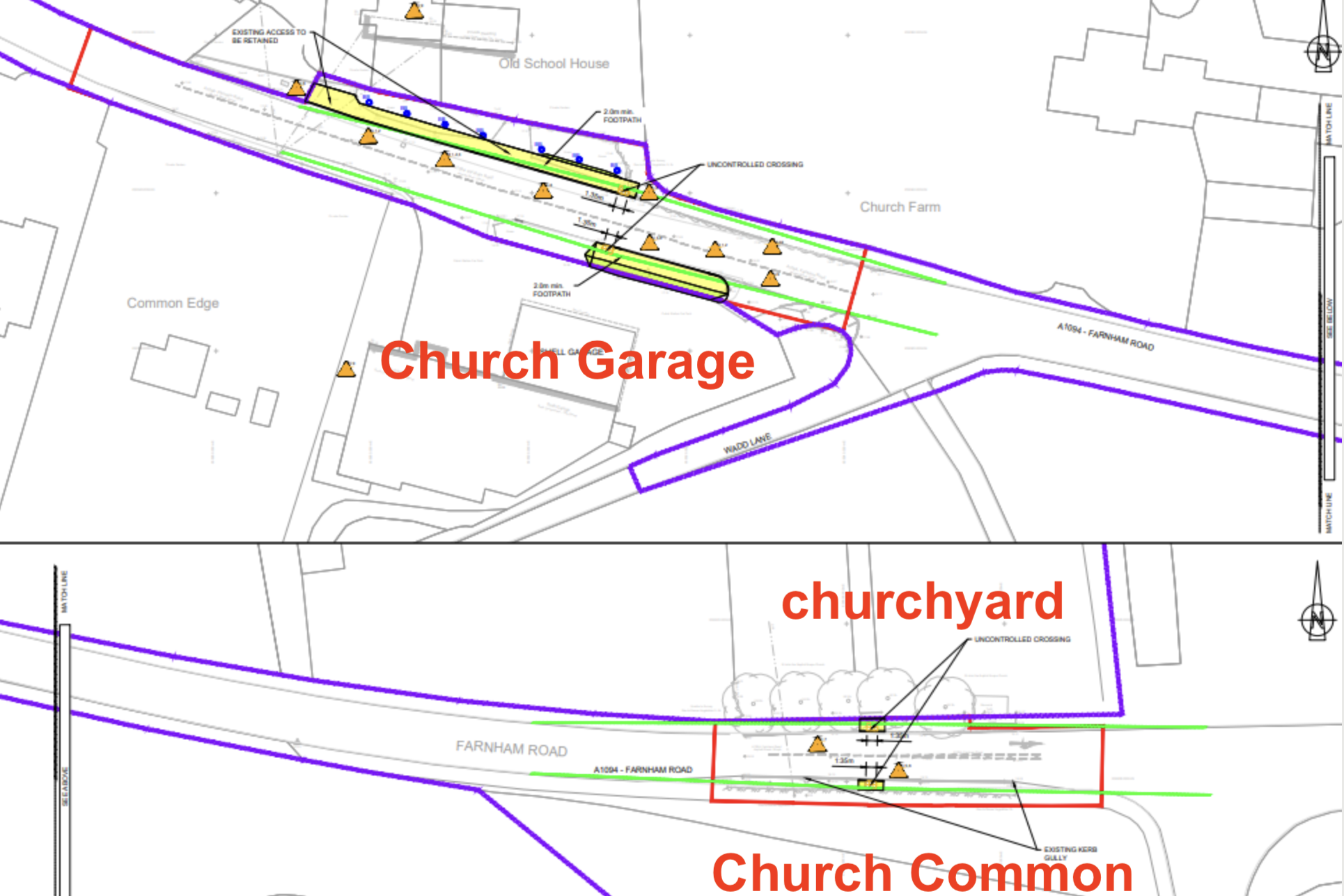 highway improvement works from 22nd May