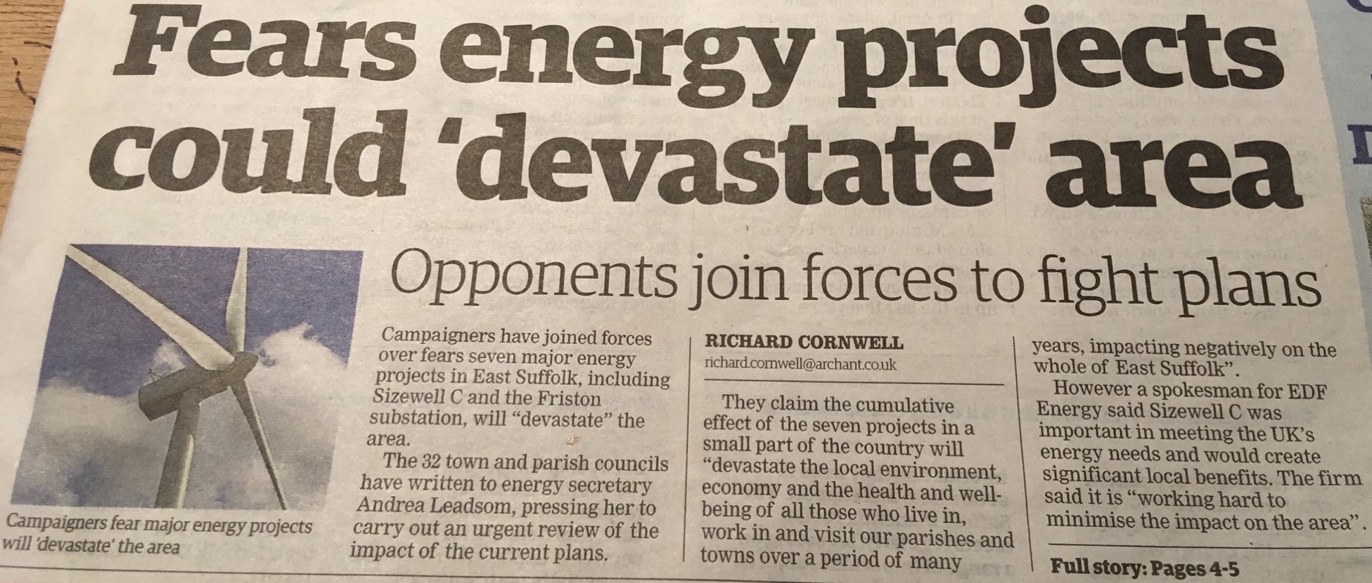 Energy could 'devastate' area