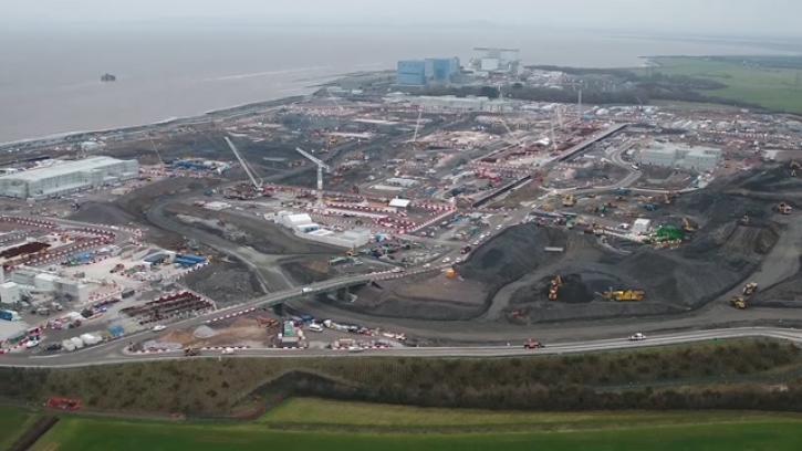 Hinkley Point C (HPC) under construction