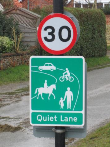 IMG 4606 Quiet Lanes sign