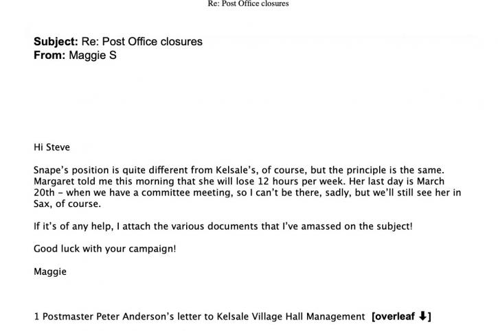 240306 p1of10 Kelsale Post Office closures email thread2