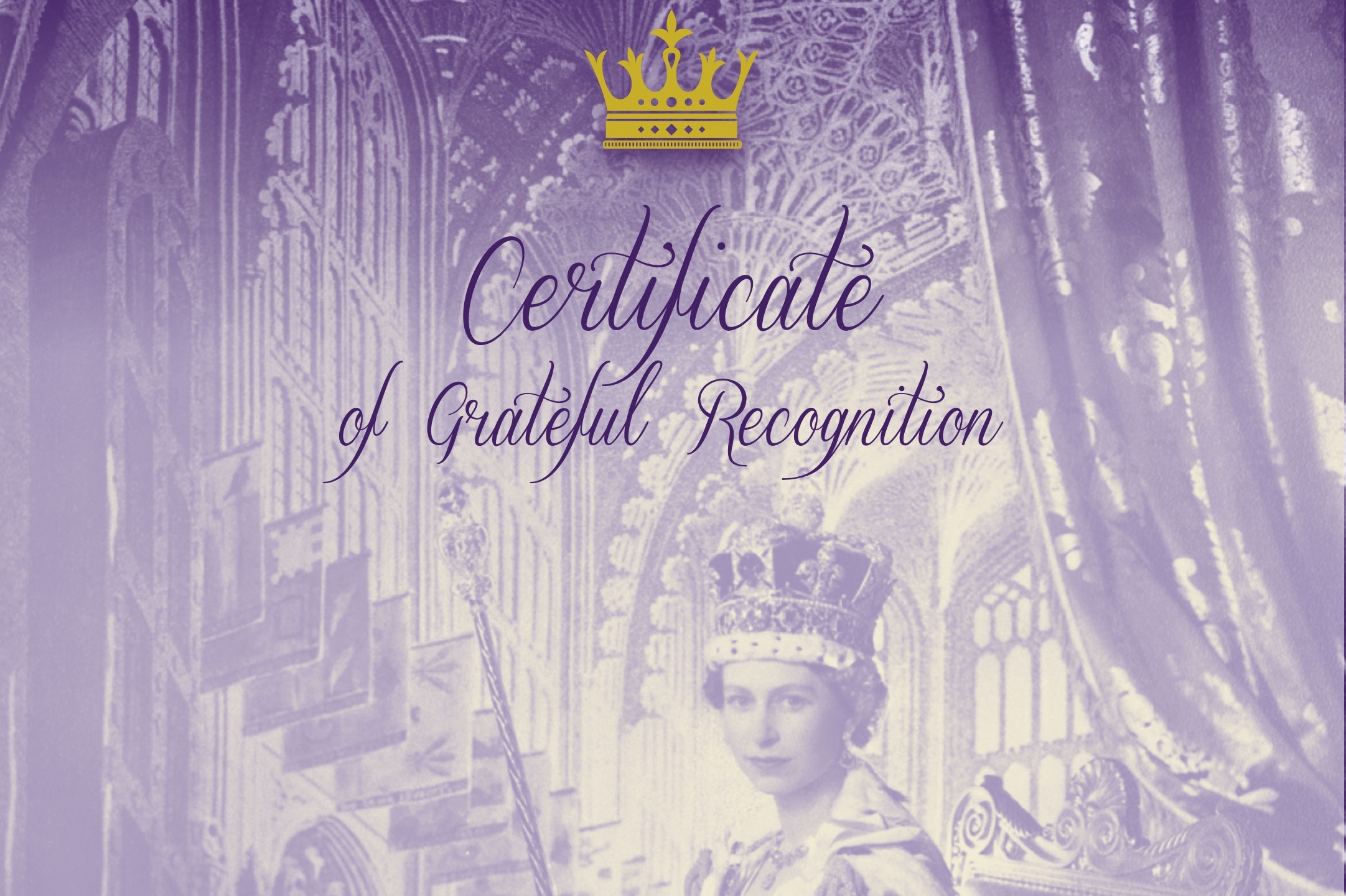 Platinum Jubilee Certificate