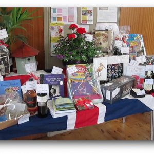 raffle prizes [video available from Webmaster]