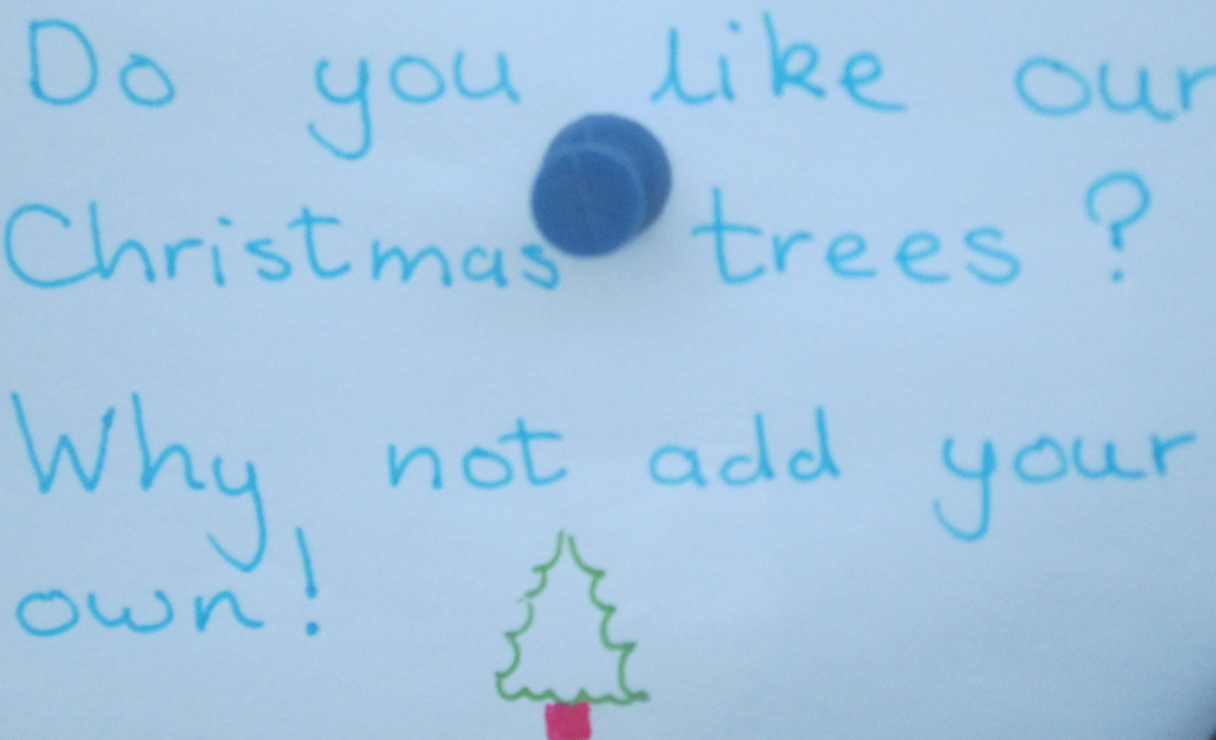 A Christmas tree initiative ...