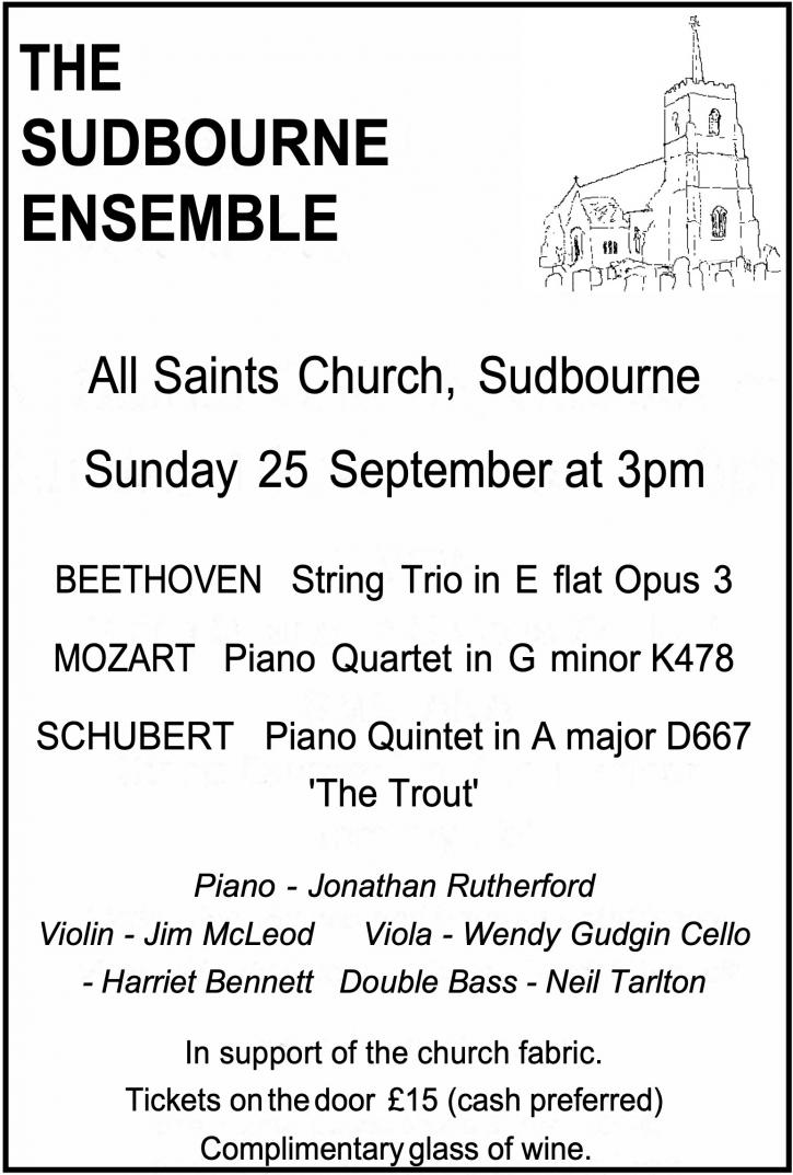 220925 concert Sudbourne 25 Sep 22