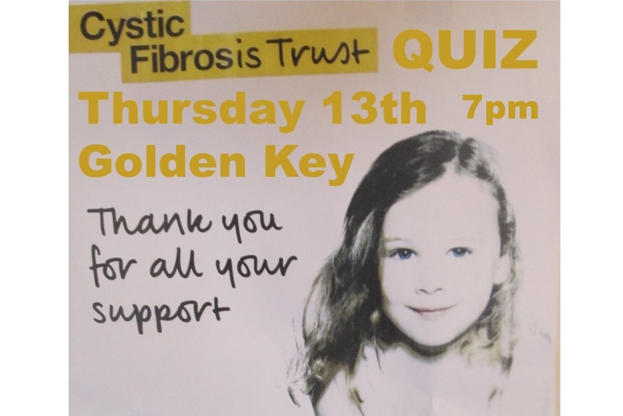 Quiz for Cystic Fibrosis, Thursday 13th