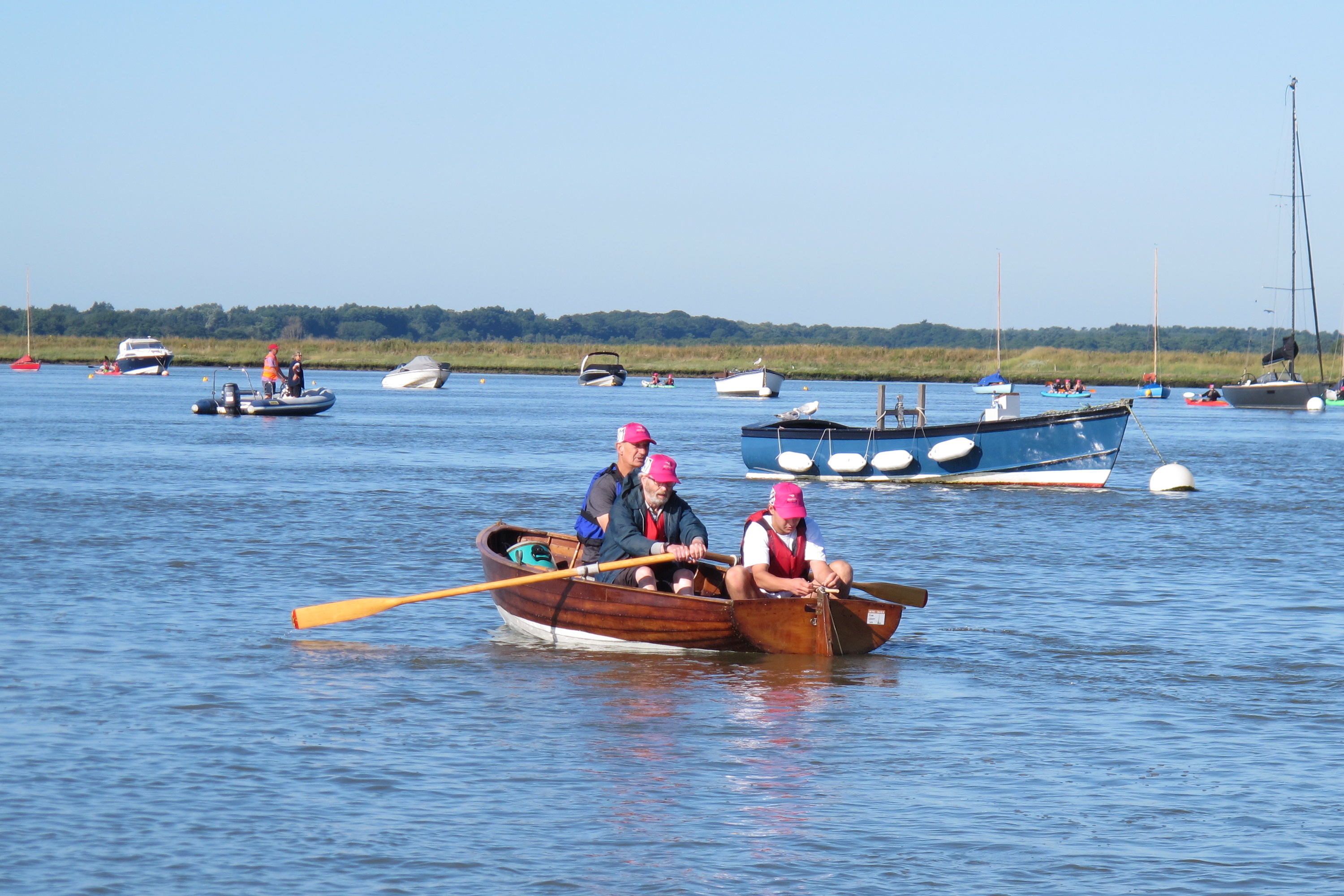 William + crew rowed Slaughden to Orford