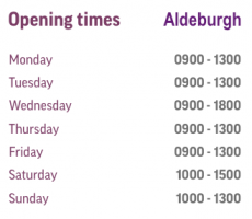 240108 Aldeburgh Library opening times