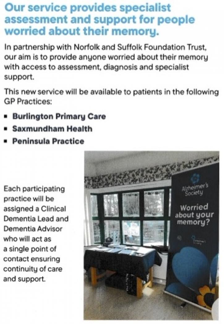2504 Alzheimers Soc Primary Care Service for dementia flyer p2