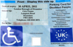 Blue Badge disabled